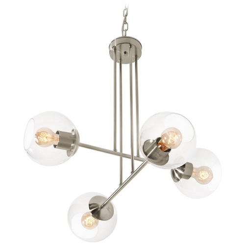 Afx Lighting Jamie Satin Nickel Pendant Light with Globe Shade