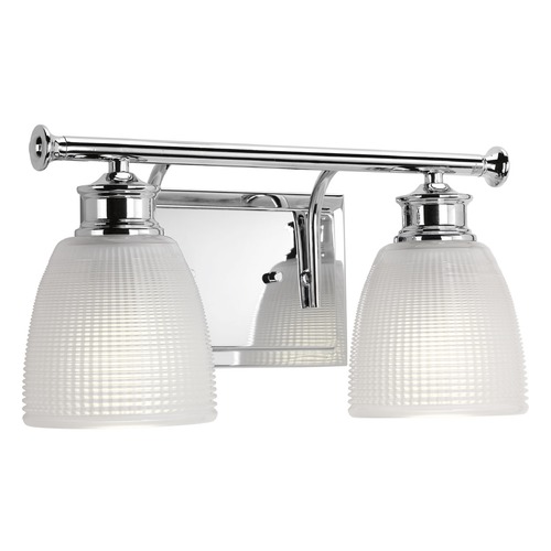 Progress Lighting Lucky Farmhouse Bathroom Light Chrome by Progress Lighting P2116-15