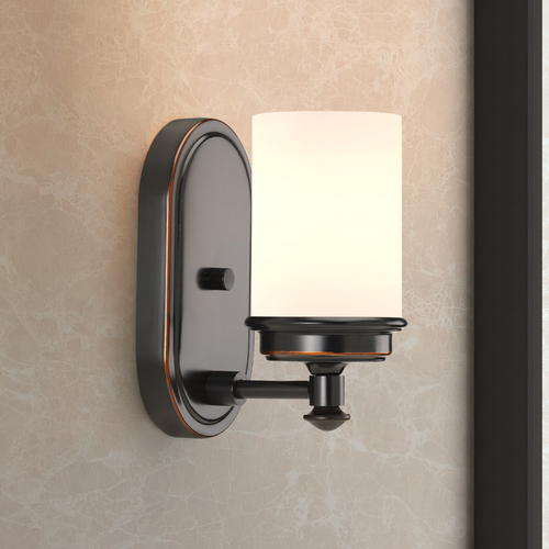 Glide Rubbed Bronze Sconce by Progress Lighting