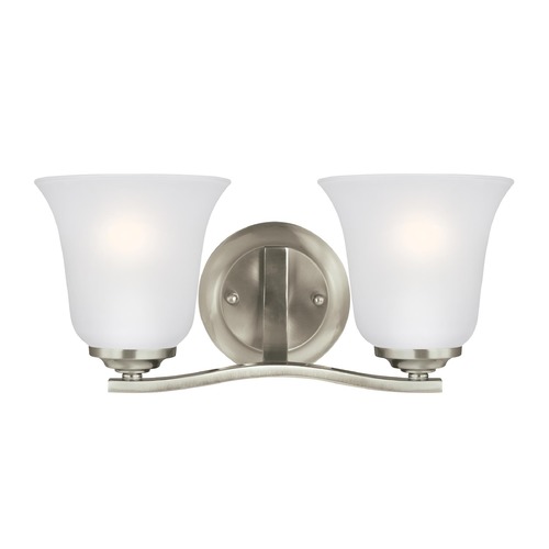 Emmons Brushed Nickel Bathroom Light by Generation Lighting