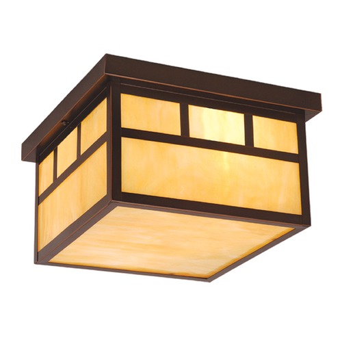 Mission Burnished Bronze Outdoor Flush Mount by Vaxcel Lighting