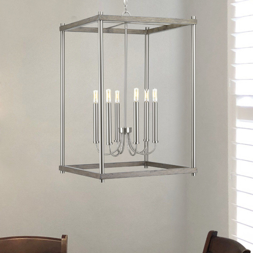 Progress Lighting Fontayne Brushed Nickel 6-Light Pendant by Progress Lighting P500089-009