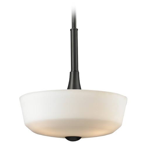 Z-Lite Z-Lite Montego Coppery Bronze Pendant Light with Bowl / Dome Shade 411P15