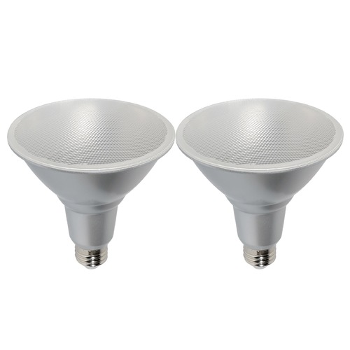 Satco Lighting 15W PAR38 LED 3000K 1200 Lumens 60-Degree Medium Base 120V 2-Pk by Satco Lighting S29457