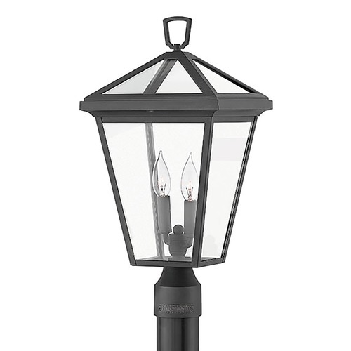 Alford Place 12V Medium Post Top Lantern in Black by Hinkley Lighting