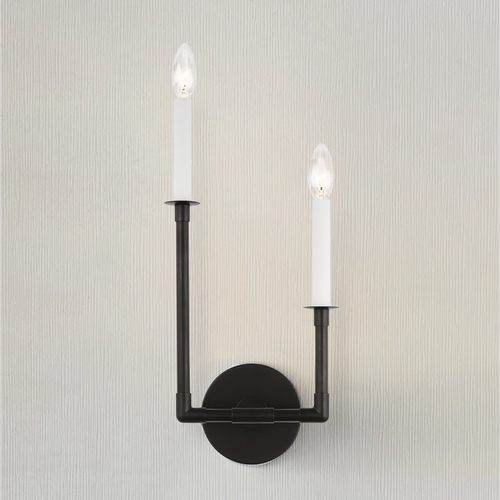 Visual Comfort Studio Collection Chapman & Meyers Bayview Double Left Sconce in Aged Iron by Visual Comfort Studio CW1102AI