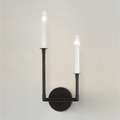 Chapman & Meyers Bayview Double Left Sconce in Aged Iron by Visual Comfort Studio