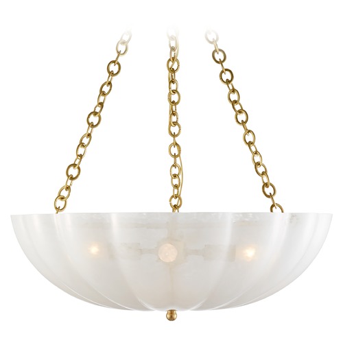 Aerin Rosehill Large Chandelier in Antique Brass by Visual Comfort Signature