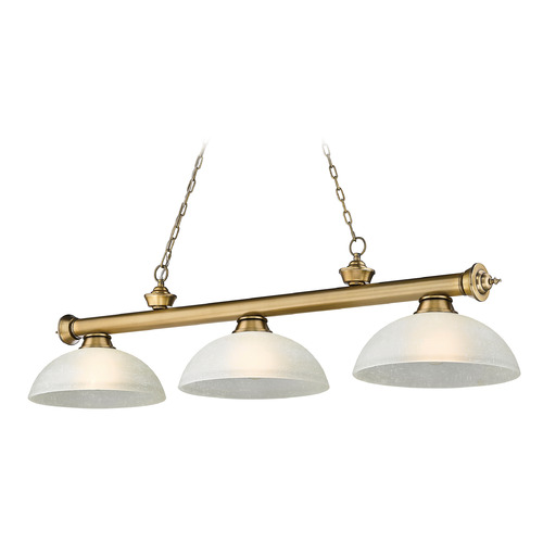 Cordon Rubbed Brass Billiard Light by Z-Lite