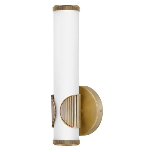 Femi 13-Inch LED Wall Sconce in Lacquered Brass by Hinkley Lighting