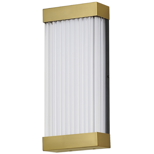 Acropolis Natural Aged Brass LED Outdoor Wall Light by ET2 Lighting
