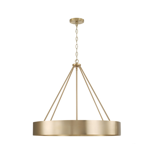 Capital Lighting Capital Lighting Weller Matte Brass Chandelier 453041MA