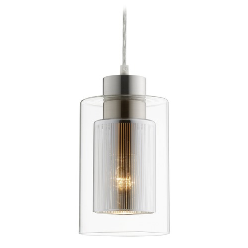 Quorum Lighting Signature Satin Nickel Mini Pendant by Quorum Lighting 882-3765