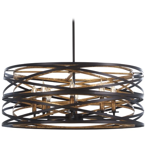 Minka Lavery Vortic Flow Dark Bronze with Mosaic Gold Pendant by Minka Lavery 4678-111