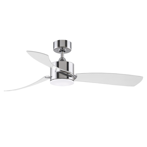 Fanimation Fans Sculptaire Chrome LED Ceiling Fan with Light