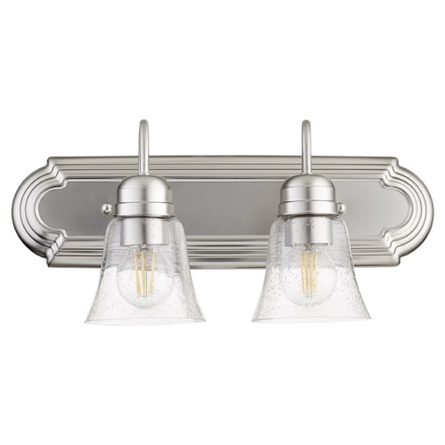 Quorum Lighting Satin Nickel Bathroom Light by Quorum Lighting 5094-2-265