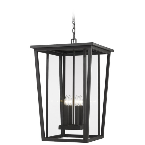 Seoul Black Outdoor Hanging Light by Z-Lite