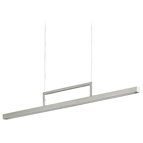 Stylus 34-Inch LED Linear Pendant in Satin Nickel by Oxygen Lighting