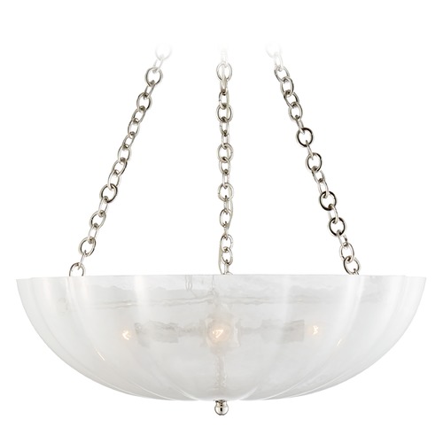 Visual Comfort Signature Collection Aerin Rosehill Large Chandelier in Polished Nickel by Visual Comfort Signature ARN5111PNWG