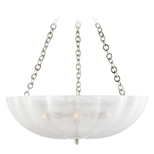 Aerin Rosehill Large Chandelier in Polished Nickel by Visual Comfort Signature