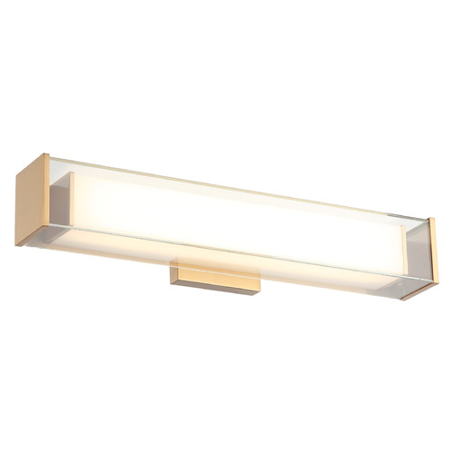 Cardenne Aged Gold Brass LED Vertical Bathroom Light by Matteo Lighting