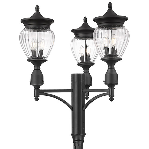 Z-Lite Davina Black Post Light