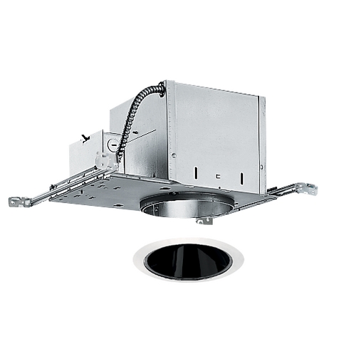 Juno Lighting Group 6-inch Recessed Lighting Kit with Black Alzak Trim IC2/26B-WH