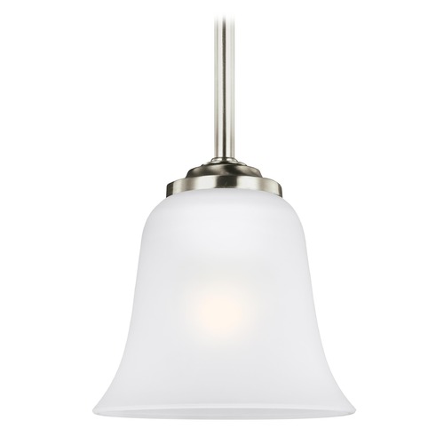 Emmons Brushed Nickel Mini Pendant by Generation Lighting