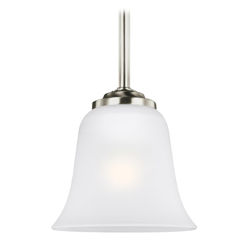 Generation Lighting Emmons Brushed Nickel Mini Pendant by Generation Lighting 6139001-962