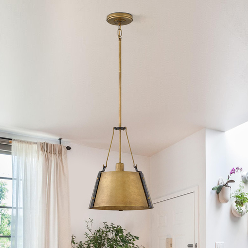 Hinkley Cartwright 11.50-Inch Pendant in Rustic Brass by Hinkley Lighting 3397RS
