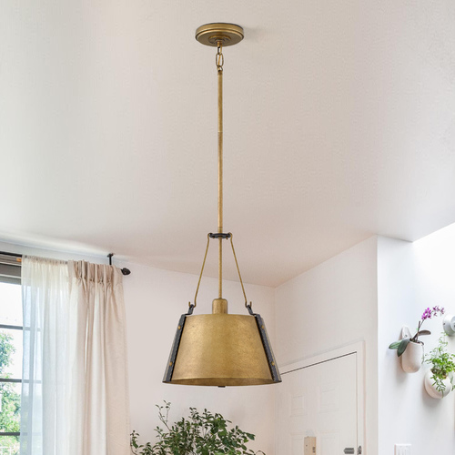 Cartwright 11.50-Inch Pendant in Rustic Brass by Hinkley Lighting