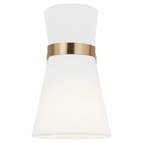Visual Comfort Studio Collection Clark Satin Brass Plug and Cord Wall Lamp