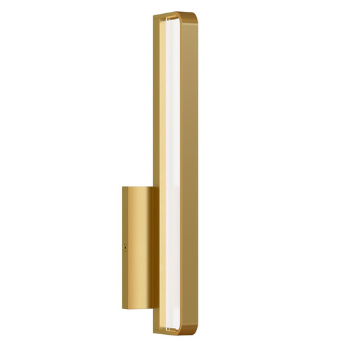 Banda 13-Inch LED Bath Light in Natural Brass by Visual Comfort Modern