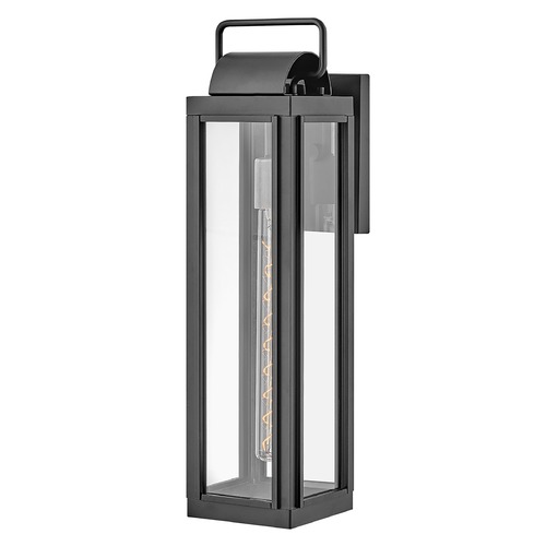 Hinkley Sag Harbor Large Wall Lantern in Black & Bronze by Hinkley Lighting 2845BK