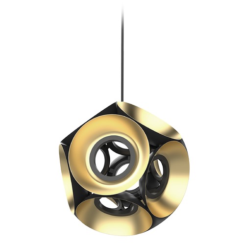 Kuzco Lighting Magellan 31.5-Inch LED Pendant in Black & Gold by Kuzco Lighting CH51232-BK/GD
