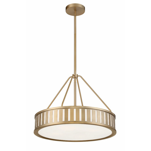 Crystorama Lighting Kendal 22.50-Inch Pendant in Vibrant Gold by Crystorama Lighting KEN-8304-VG