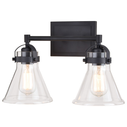 Vaxcel Lighting Vaxcel Lighting Mason Charcoal Black Bathroom Light W0411