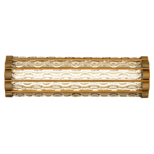 Schonbek Lighting Schonbek Worldwide Lighting Fortress Aged Brass LED Vertical Bathroom Light S4420-700O