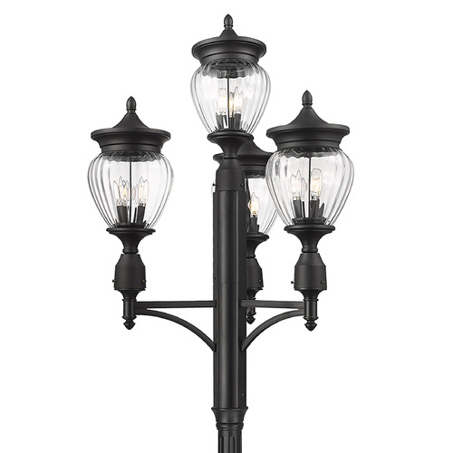 Z-Lite Davina Black Post Light