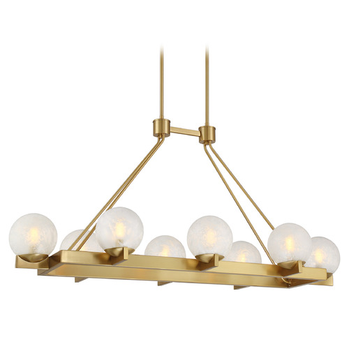 Savoy House Savoy House Lighting Darien Warm Brass Island Light 1-1016-8-322