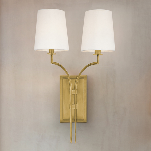 Glenford Wall Sconce in Aged Brass by Hudson Valley Lighting