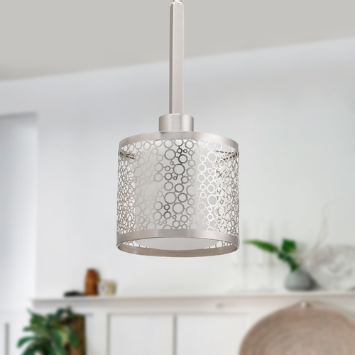 Mingle Brushed Nickel Mini Pendant by Progress Lighting