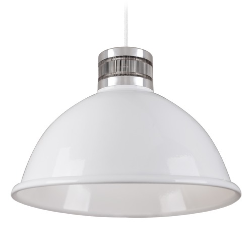 Industrial White LED Pendant 3000K by Kuzco Lighting