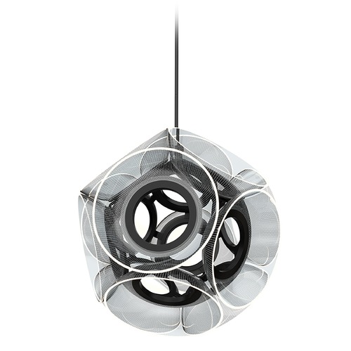 Kuzco Lighting Magellan 31.5-Inch LED Pendant in Black & Clear by Kuzco Lighting CH51632-BK/LG
