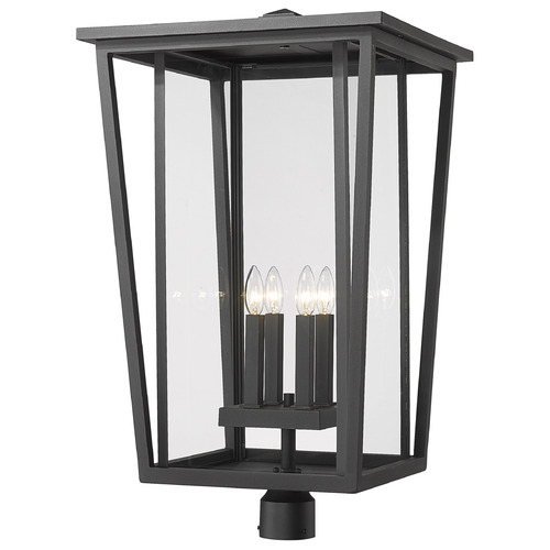 Seoul Black Post Light by Z-Lite