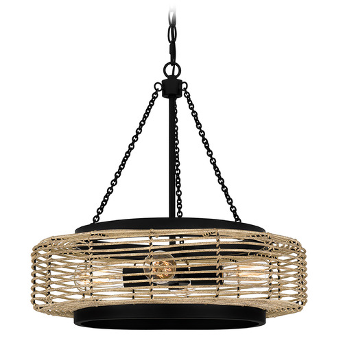 Quoizel Lighting Waylon 20-Inch Pendant in Matte Black by Quoizel Lighting QP5573MBK