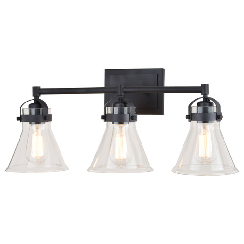 Vaxcel Lighting Vaxcel Lighting Mason Charcoal Black Bathroom Light W0412