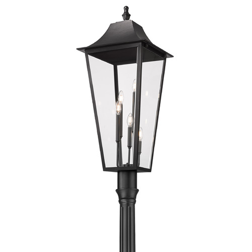 Z-Lite Gannon Black Post Light