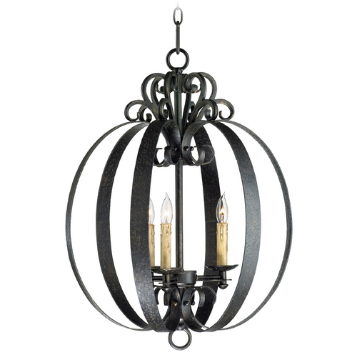 Julian Hammered Bronze Pendant by Cyan Design