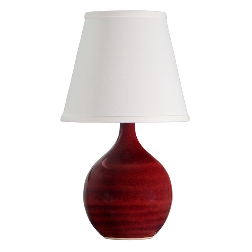 House of Troy Lighting House of Troy Scatchard Copper Red Table Lamp with Empire Shade GS50-CR